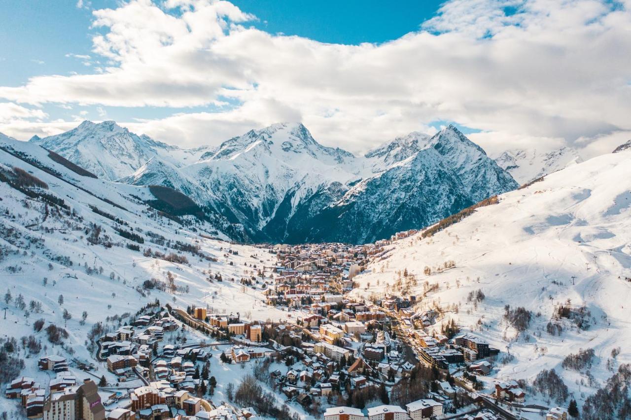 Hotel Cote Brune Les Deux Alpes Exterior foto